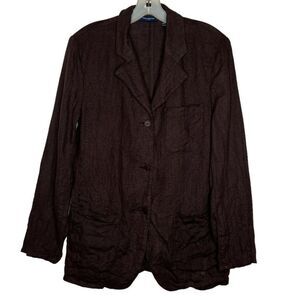 Vintage The Limited America Linen Brown Blazer